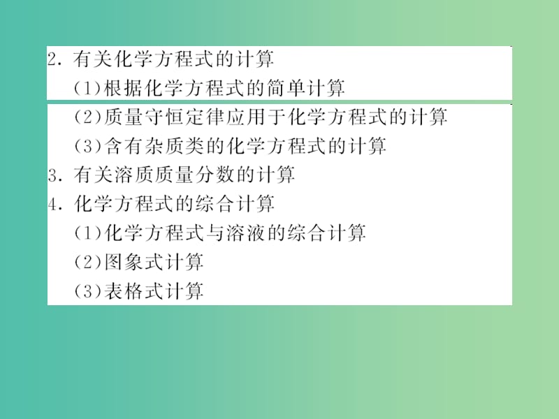 中考化学第二轮复习 专题训练 提升能力 专题七 化学计算教学课件 新人教版.ppt_第2页