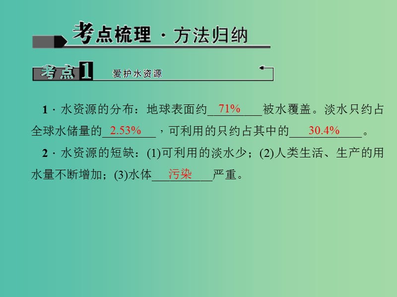 中考化学 考点聚焦 第7讲 水课件.ppt_第2页