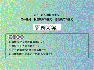 八年級政治下冊第八單元我們的社會責任8.2社會規(guī)則與正義第1課時制度規(guī)則和正義道德規(guī)范和正義課件粵教版.ppt