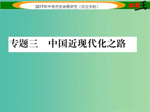 中考?xì)v史總復(fù)習(xí) 熱點專題速查 專題三 中國近現(xiàn)代化之路課件.ppt