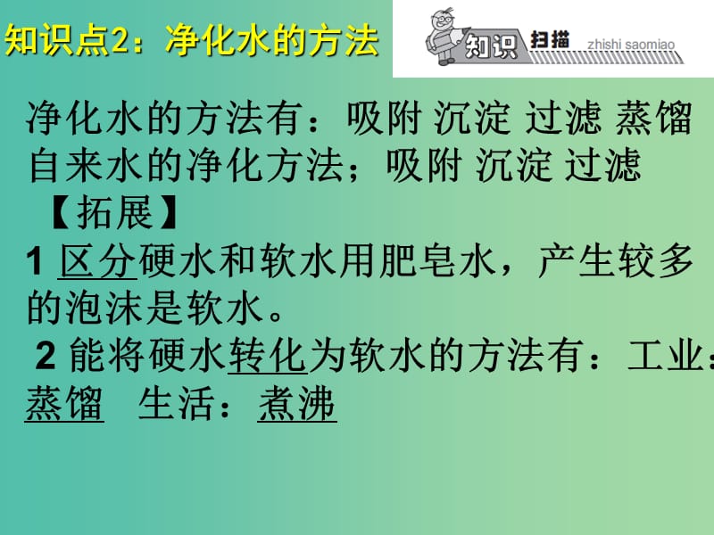 九年级化学上册 第4单元 自然界的水复习课件 新人教版.ppt_第2页