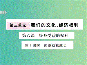 八年級政治下冊 第六課 第1框 知識助我成長課件 新人教版.ppt