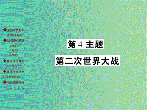 中考?xì)v史 主題梳理復(fù)習(xí) 第四編 世界近代史 第4主題 第二次世界大戰(zhàn)課件.ppt