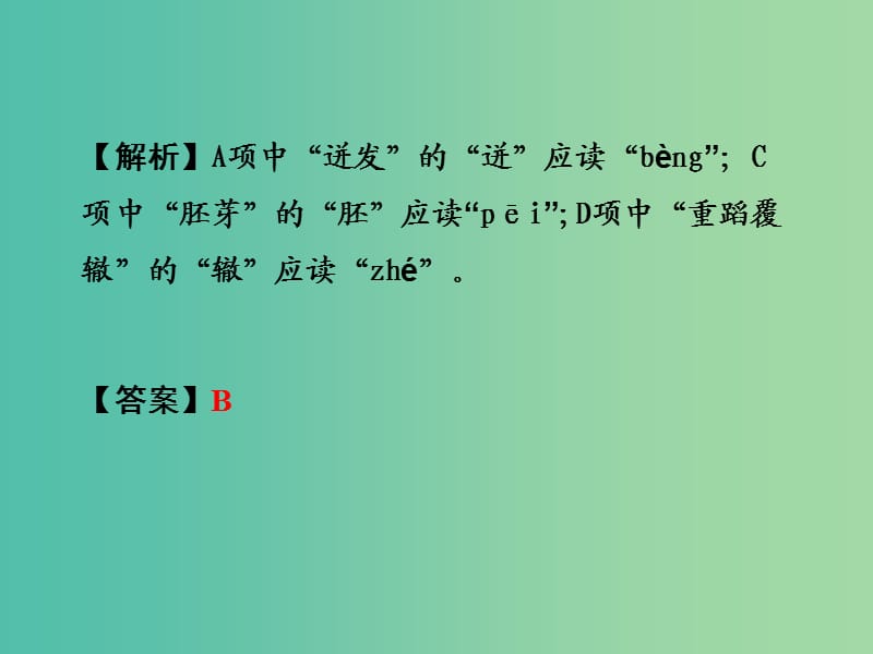 中考语文 第一部分 积累与运用 专题1 字音字形复习课件 新人教版.ppt_第3页