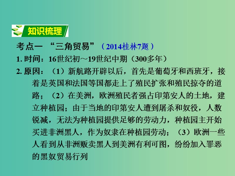 中考政治 第一部分 教材知识梳理 第十四单元 殖民扩张与殖民地人民的抗争课件 新人教版.ppt_第3页