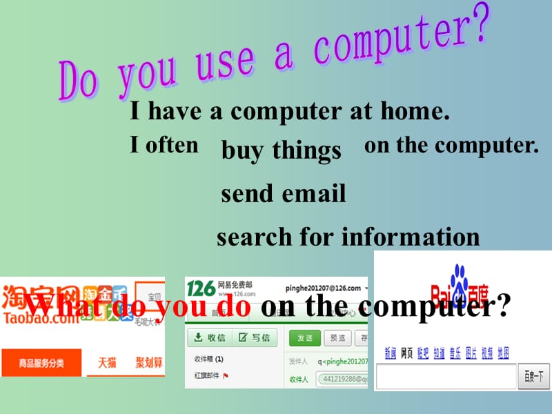 七年级英语上册 Module 7 Unit 2 When do you use a computer课件 （新版）外研版.ppt_第2页