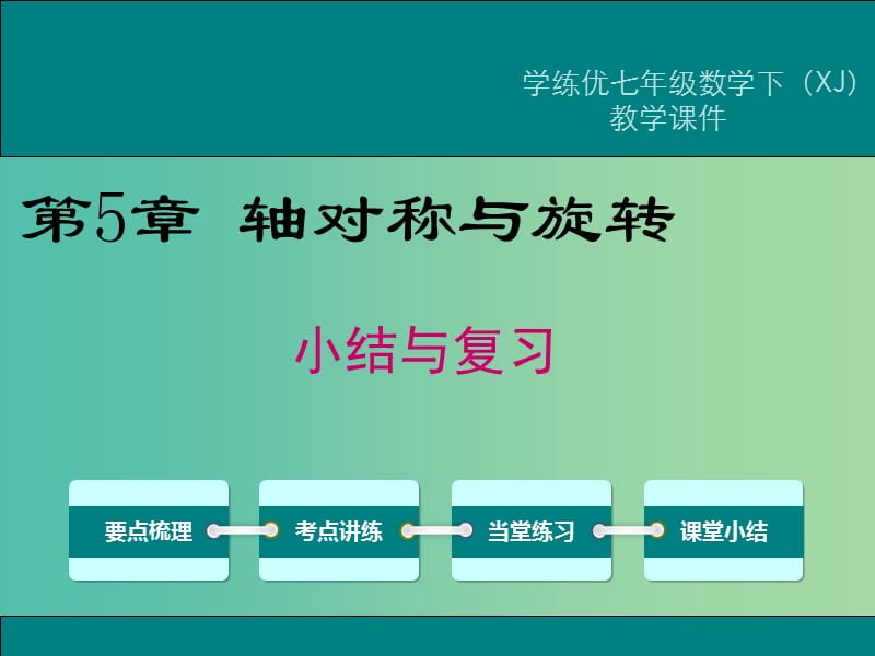 七年级数学下册 5 轴对称与旋转小结与复习教学课件 （新版）湘教版.ppt_第1页