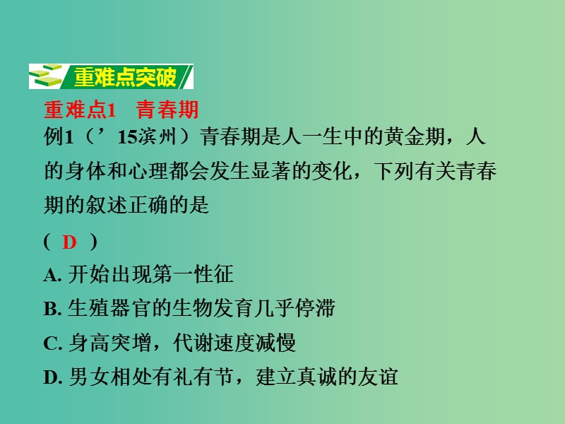 中考生物 重点专题突破 专题十 健康地生活复习课件.ppt_第3页