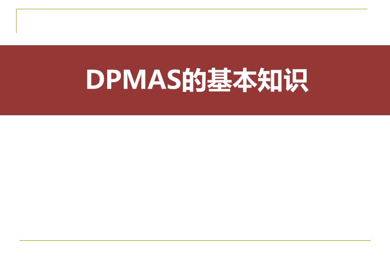 DPMAS的基本知识.ppt_第1页