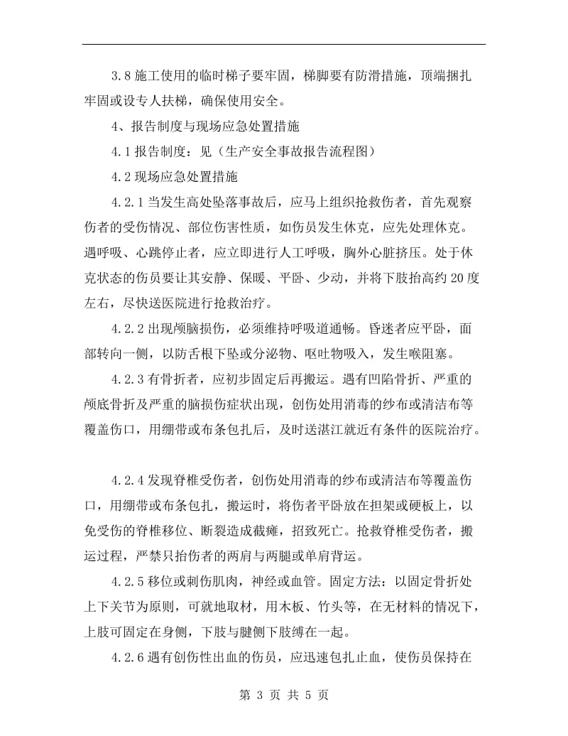 高处坠落事故专项应急救援预案.doc_第3页