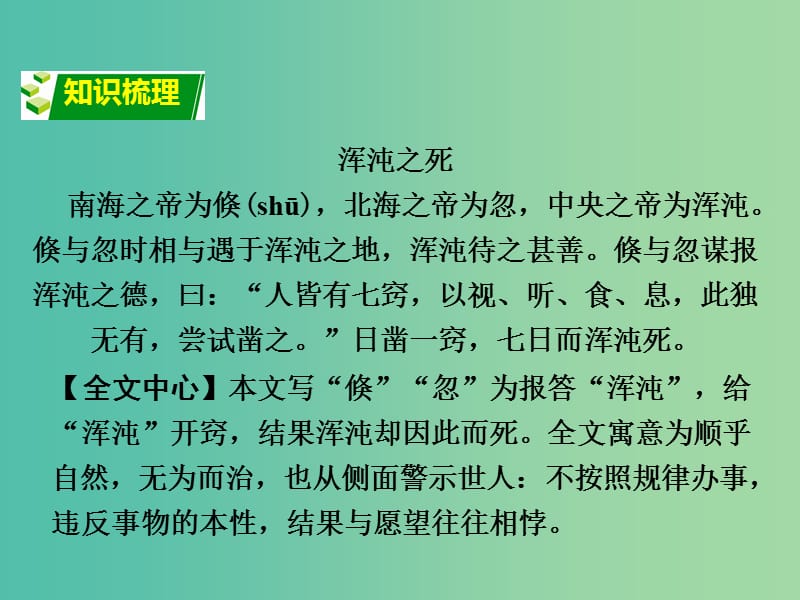 中考语文 第二部分 古诗文阅读 专题一 文言文 33《庄子》二则》复习课件 语文版.ppt_第2页