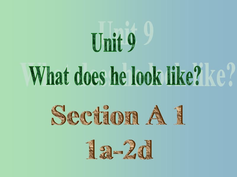 七年级英语下册 Unit 9 What does he look like Section A课件 （新版）人教新目标版.ppt_第2页