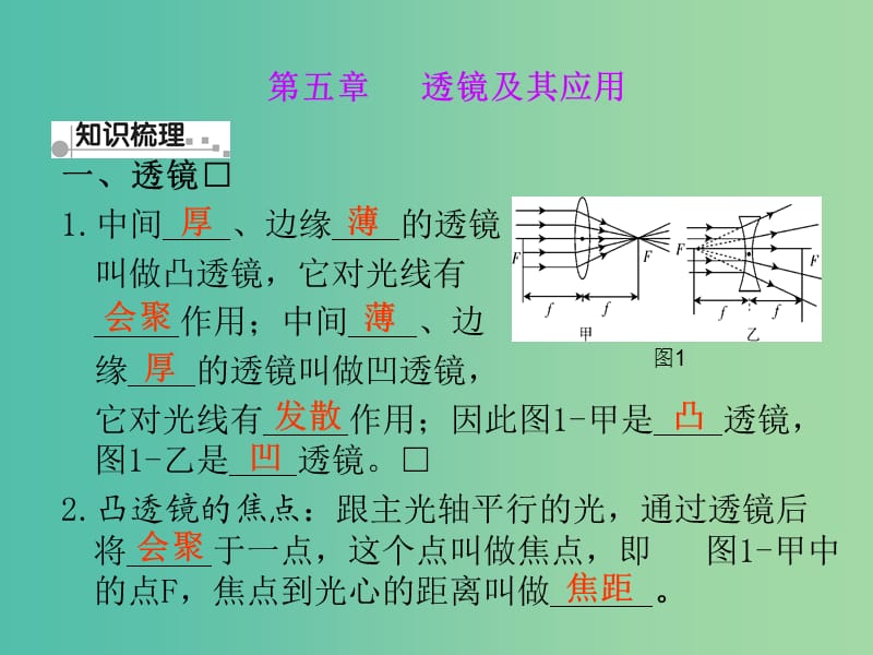 八年级物理上册《第五章 透镜及其应用》课件 （新版）新人教版.ppt_第1页