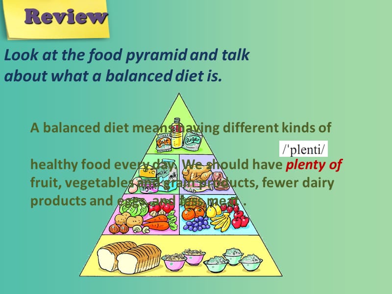 九年级英语上册 Unit 6 Healthy diet Period 3 reading 2课件 （新版）牛津深圳版.ppt_第2页