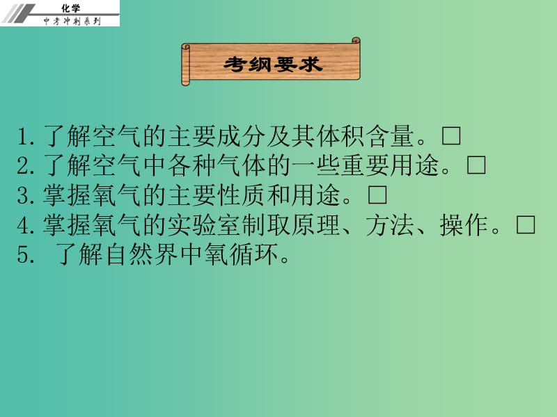 中考化学冲刺复习 第8章 空气 氧气课件 新人教版.ppt_第2页