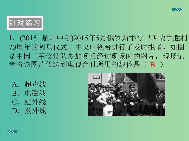 九年级物理全册 第19章 走进信息时代 专题3 电磁波课件 （新版）沪科版.ppt_第2页