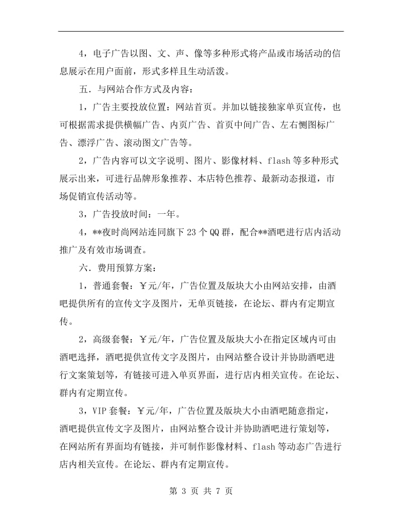 酒吧网络广告投放宣传方案.doc_第3页