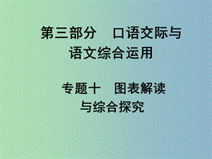 中考語文滿分特訓方案 第三部分 專題十 圖表解讀與綜合探究課件.ppt