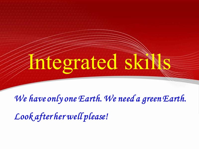 八年级英语下册 Unit 8 A green World Integrated skills课件2 （新版）牛津版.ppt_第1页