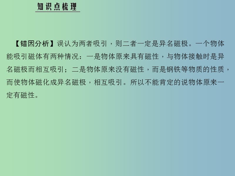 九年级物理上册 第七章 磁与电易错盘点课件 （新版）教科版.ppt_第3页