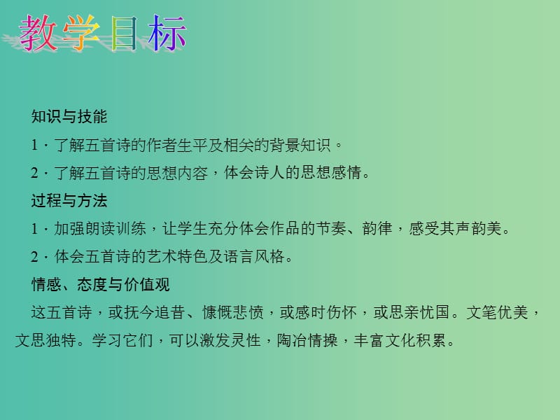 八年级语文下册第五单元25诗词曲五首教学课件新版新人教版.ppt_第2页