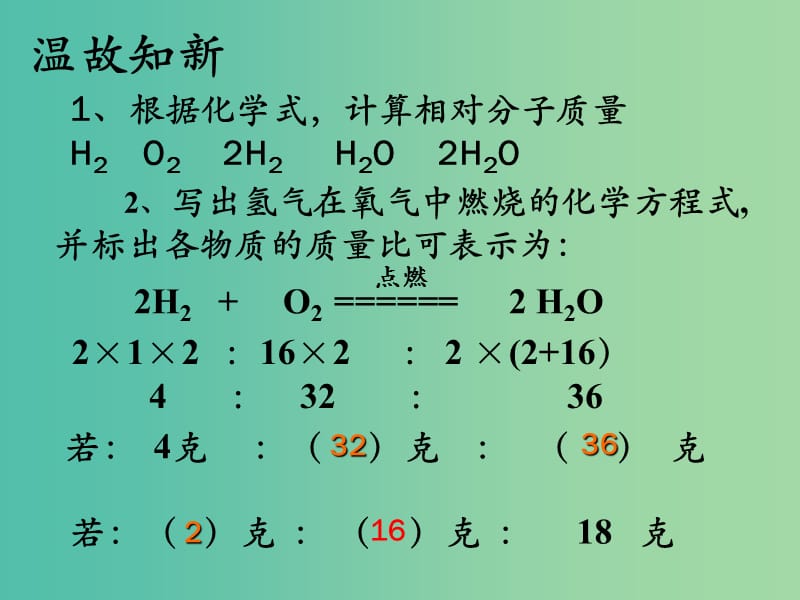 九年级化学上册 第5单元 课题3 利用化学方程式的简单计算课件 （新版）新人教版.ppt_第1页