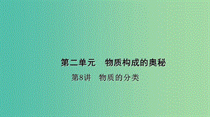 中考化學總復習 考點聚焦 第8講 物質的分類課件.ppt