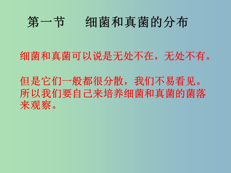 八年级生物上册 5.4.1 细菌和真菌的分布课件 （新版）新人教版.ppt_第2页