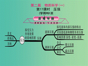 中考科學總復習 第17課時 壓強課件.ppt