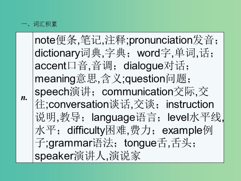 中考英语 话题专项训练 第10节 语言学习课件.ppt_第2页