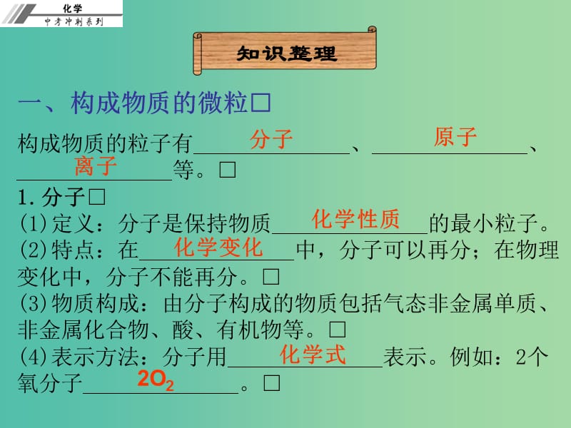 中考化学冲刺复习 第1章 构成物质的微粒—分子、原子、离子课件 新人教版.ppt_第3页