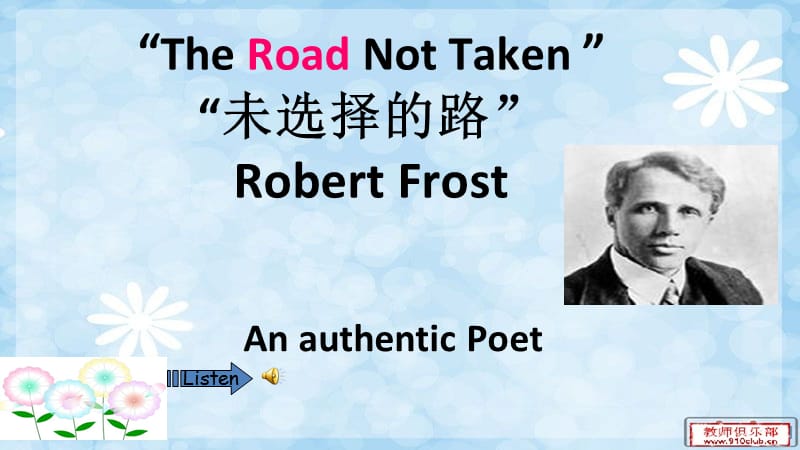 诗歌欣赏the-road-not-taken-赏析.ppt_第3页