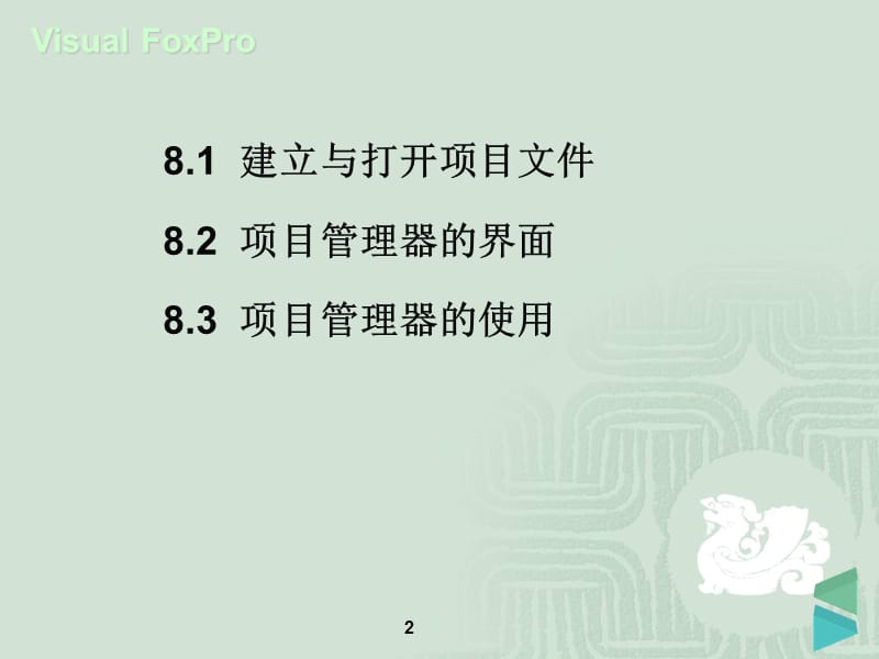 VisualFoxPro项目管理器.ppt_第2页
