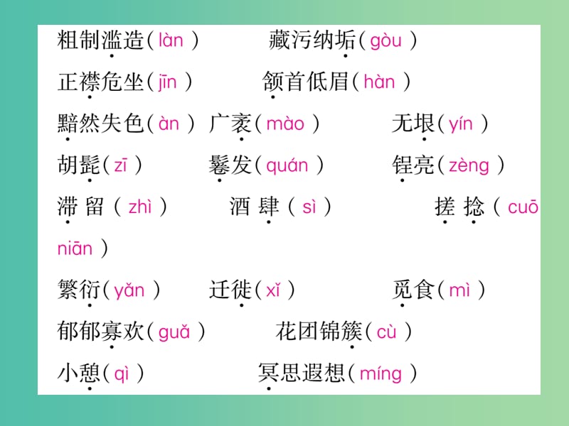 八年级语文下册 专题复习一 字音、字形课件 （新版）新人教版.ppt_第3页