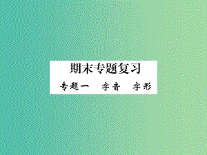 八年級(jí)語(yǔ)文下冊(cè) 專(zhuān)題一 字音 字形課件 （新版）新人教版.ppt