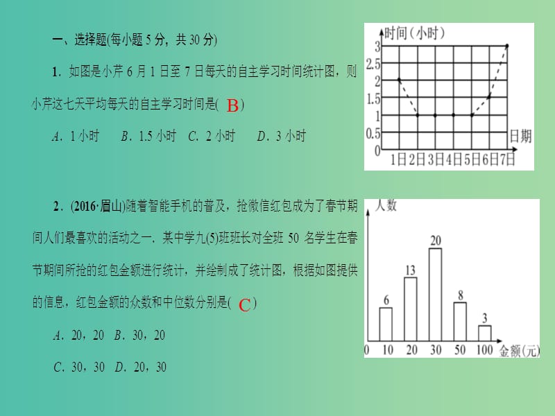 八年级数学下册 周周清7课件 （新版）新人教版.ppt_第2页