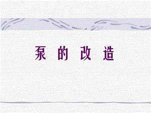 水泵技術(shù)講座及泵相關(guān)標準.ppt