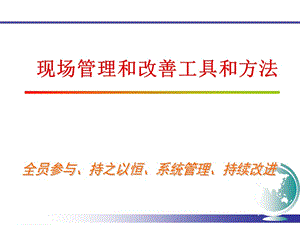 5s管理工具和方法.ppt