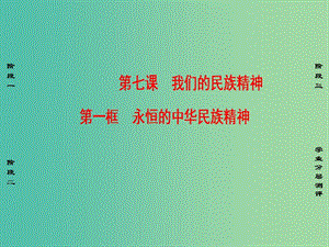 高中政治第3單元中華文化與民族精神第7課我們的民族精神第1框永恒的中華民族精神課件新人教版.ppt