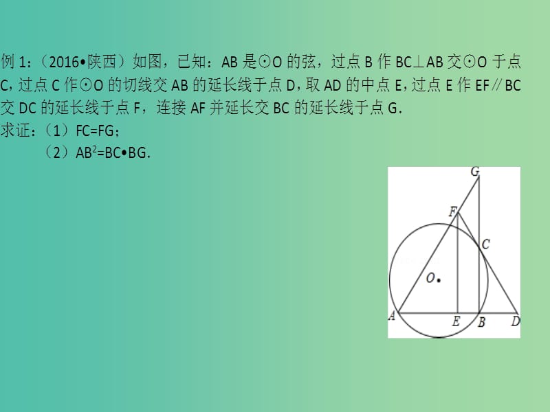 中考数学总复习第六章圆第29讲与圆有关的证明课件.ppt_第2页