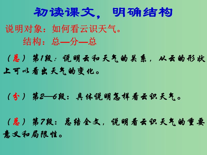 九年级语文上册 第一单元 专题《气候物象 看云识天气》课件 苏教版.ppt_第2页