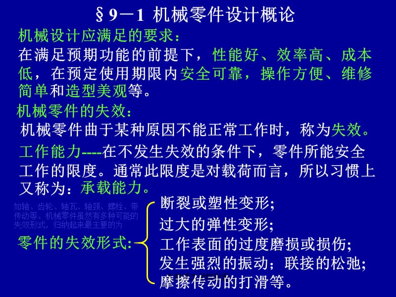 机械设计基础第9章机械零件设计概论.ppt_第2页