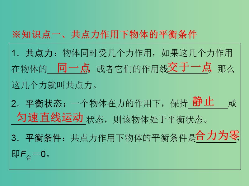 高中物理专题4.7用牛顿定律解决问题二课件基础版新人教版.ppt_第3页