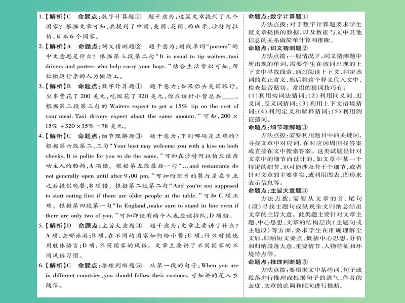 中考英语 第二篇 中考专题突破 第一部分 语法专题突破十五 阅读理解课件 人教新目标版.ppt_第3页