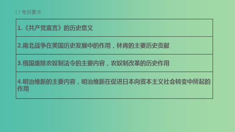 中考历史 第五部分 世界近代史 第二十讲 马克思主义的诞生和资产阶级统治的加强复习课件 新人教版.ppt_第1页