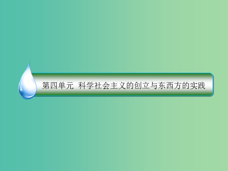 高考历史一轮复习第四单元科学社会主义的创立与东西方的实践17马克思主义的诞生与巴黎公社课件人民版.ppt_第1页