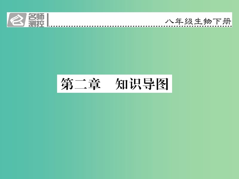 八年级生物下册 第七单元 第二章 生物的遗传与变异知识导图课件 （新版）新人教版.ppt_第1页