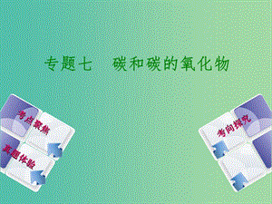 中考化學(xué) 專題7 碳和碳的氧化物課件.ppt