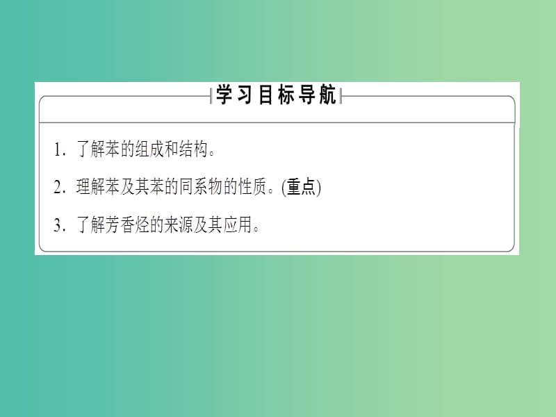 高中化学 专题3 常见的烃 第2单元 芳香烃课件 苏教版选修5.ppt_第2页