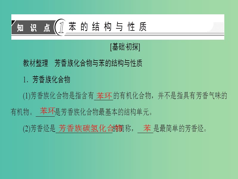 高中化学 专题3 常见的烃 第2单元 芳香烃课件 苏教版选修5.ppt_第3页